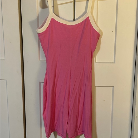 SKIMS NWT Soft Scoop Ringer Lounge Onesie size small pink - Picture 7 of 7